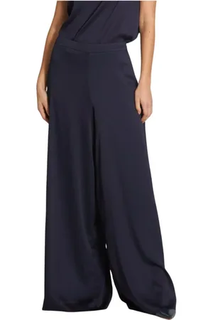 MARELLA Bukser, Dame, Blå, XS, Polyester, Vide Bukser
