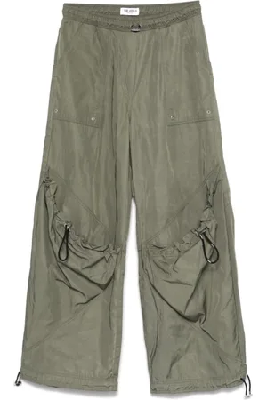 The Attico Bukser, Dame, Grøn, XS, Nylon, Elastiske Bukser med Snøre