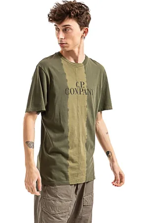C.P. Company Top, Herre, Grøn, M, Bomuld, Kortærmet T-shirt