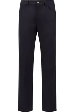 Moncler Bukser, Herre, Blå, S, Bomuld, Navy Bomuldsbukser