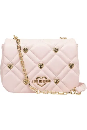 Moschino Taske, Dame, Lyserød, ONE SIZE, Uld, Rose Quilted Skuldertaske