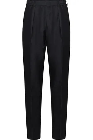 Fendi Bukser, Herre, Sort, L, Bomuld, Sort Stretch Bukser