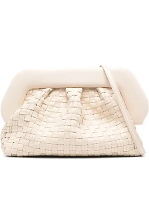 THEMOIRÈ Taske, Dame, , ONE SIZE, Uld, Ivory Clutch Taske med Aftagelig Strop