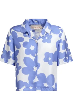 Marni Bluser & Skjorter, Dame, Flerfarvet, S, Bomuld, Printed Shirt