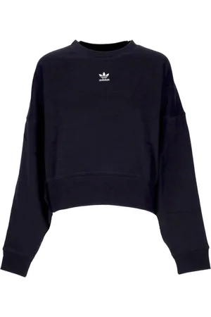 adidas Sweathshirts & Hoodies, Dame, Sort, L, Bomuld, Crewneck Fleece Sweatshirt Essentials