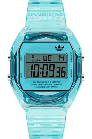 adidas Tilbehør, unisex, Blå, ONE SIZE, Uld, Digitalt To Krystalblå Resin Ur