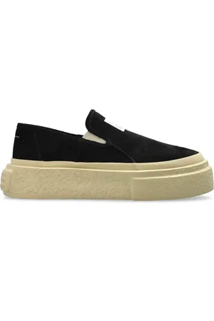 Maison Margiela Sko, Herre, Sort, 44 EU, Læder, Slip-On Sneakers