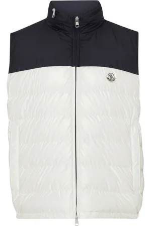 Moncler Jakke, Herre, , L, Polyester, Ecru Down Vest Cerces
