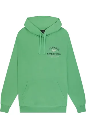 Lyle & Scott Sweathshirts & Hoodies, Herre, Grøn, 2XL, Bomuld, Racquet Club Graphic Hoodie