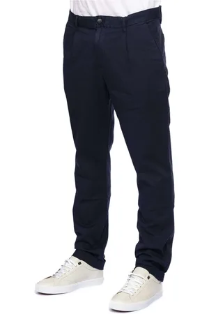 Calvin Klein Bukser, Herre, Blå, W30, Bomuld, Blå Chinos Elegante Casual Bukser