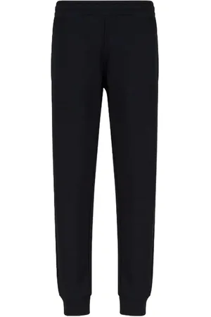 Emporio Armani Bukser, Herre, Sort, S, Uld, Komfortable og stilfulde sweatpants