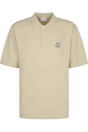 Maison Kitsuné Top, Herre, , S, Bomuld, Bold Fox Head Patch Polo