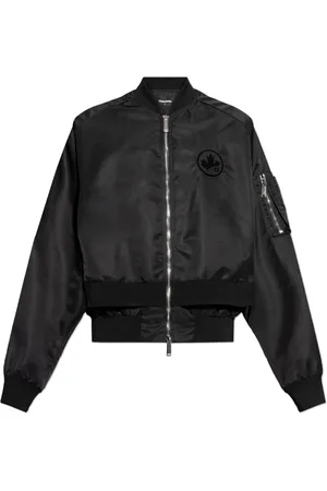 Dsquared2 Jakke, Herre, Sort, XL, Uld, Bomberjakke med vintage-effekt