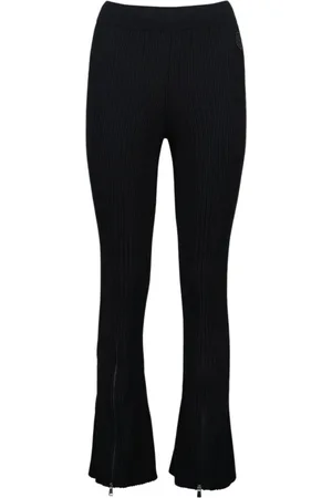 Moncler Bukser, Dame, Sort, S, Ribbed Flare Bukser