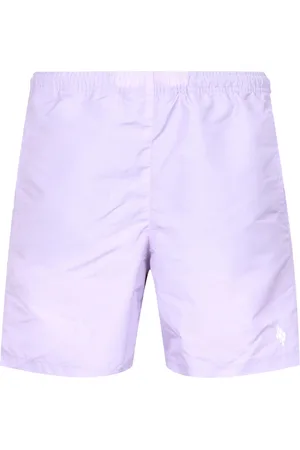 MARCELO BURLON Badetøj, Herre, Lilla, M, Uld, Sea Badeshorts med elastisk linning