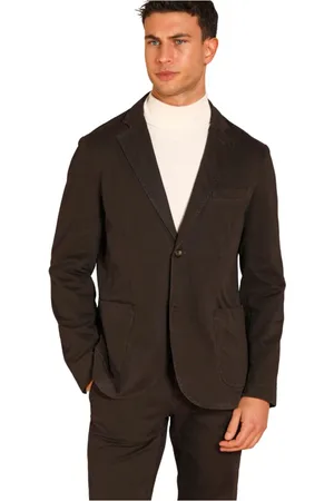 Masons Jakke, Herre, Brun, S, Bomuld, Da Vinci Blazer i Gabardine