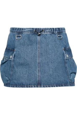 COPERNI Nederdel, Dame, Blå, XS, Denim, Denim Cargo Nederdel