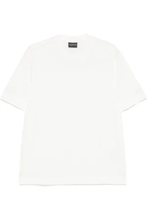 Emporio Armani Top, Herre, Hvid, 3XL, Hvide Crew Neck T-shirts og Polos