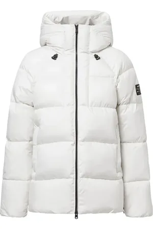 ECOALF Jakke, Dame, Hvid, S, Uld, Hvid Tekstil Puffer Jakke