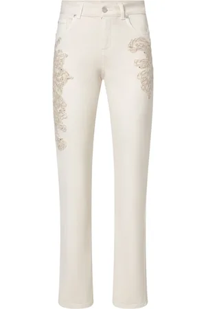 ERMANNO SCERVINO Bukser, Dame, , S, Bomuld, Broderede Five-Pocket Bukser