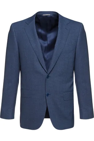 CANALI Jakke, Herre, Blå, 3XL, Uld, Impeccabile Ulddragt