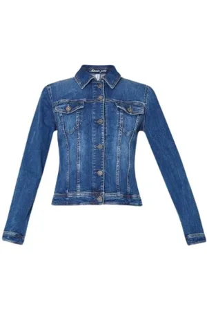 Liu Jo Jakke, Dame, Blå, XS, Denim, Kort denimjakke