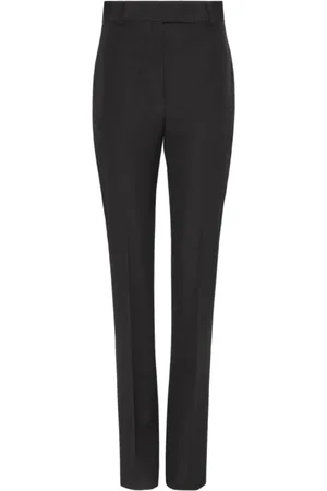 Salvatore Ferragamo Bukser, Dame, Sort, XS, Uld, Sort uld skræddersyede bukser