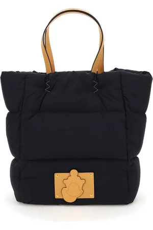 Moncler Taske, Dame, Blå, ONE SIZE, Uld, Paddedylon Tote Bag