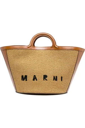 Marni Taske, Dame, Brun, ONE SIZE, Tropicalia Large Tote Bag