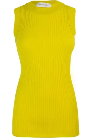Sportmax Top, Dame, Gul, S, Bomuld, Sleeveless Top