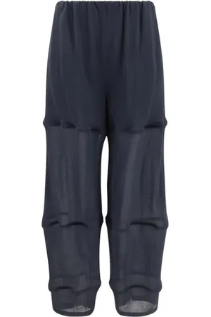 Giorgio Armani Bukser, Dame, Blå, 2XS, Gennemsigtige Ballonbukser