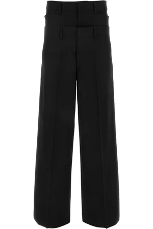 Dsquared2 Bukser, Dame, Sort, 2XS, Uld, Stilfulde Vide Bukser