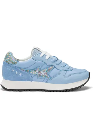 sun68 Sko, Dame, Blå, 38 EU, Uld, Klar Blå Sneakers til Kvinder