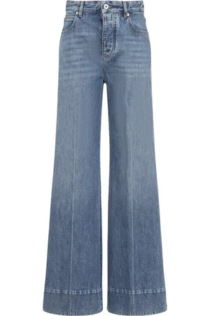 Bottega Veneta Jeans, Dame, Blå, XS, Denim, Palazzo Denim Wide Jeans