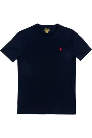 Ralph Lauren Top, Herre, Blå, L, Uld, Stilfuld Upgrade T-shirt