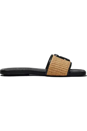 Marc Jacobs Sko, Dame, , 39 EU, Læder, Raffia Sandaler