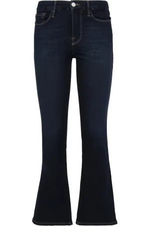 Frame Jeans, Dame, Blå, W24, Bomuld, Flared Hem Bomuld Jeans