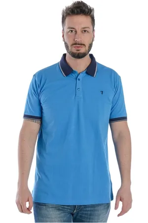 Trussardi Top, Herre, Blå, 2XL, Bomuld, Polo Bluser