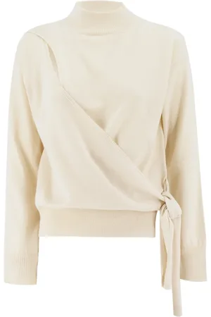 Fabiana Filippi Strik, Dame, Hvid, M, Uld, Cozy Turtleneck