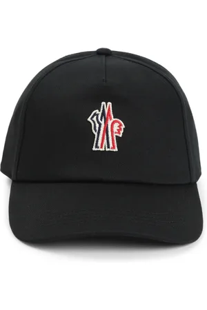 Moncler Tilbehør, Herre, Sort, ONE SIZE, Bomuld, Sort Bomuldshat