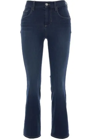 Liu Jo Jeans, Dame, Blå, W26, Bomuld, High-Waisted Flared Jeans