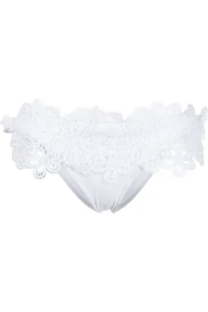 ERMANNO SCERVINO Undertøj, Dame, Hvid, M, Polyester, Lace Side-Tie Bottoms
