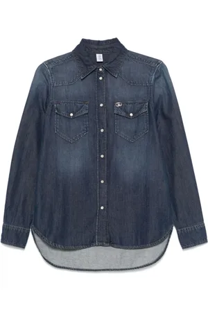 Liu Jo Bluser & Skjorter, Dame, Blå, M, Denim, Denimskjorte