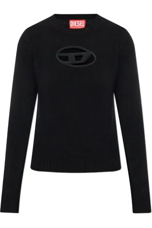 Diesel Strik, Dame, Sort, S, Uld, Sweater M-Areesa-Slim