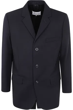 Maison Margiela Jakke, Herre, Blå, L, Uld, Stilfuld Jakke