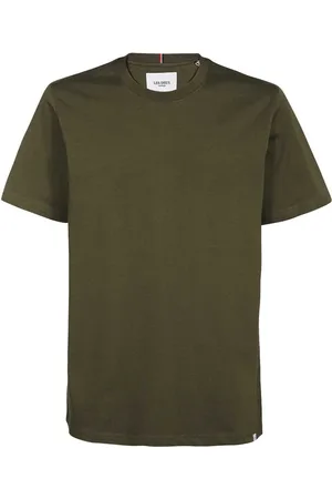 Les Deux Top, Herre, Grøn, S, Bomuld, Ribbet Crew T-shirt
