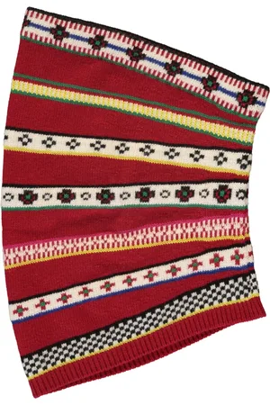 Kenzo Tilbehør, unisex, Flerfarvet, ONE SIZE, Bomuld, Uld Bomuld Jacquard Halsvarmer