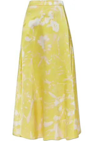 Fabiana Filippi Nederdel, Dame, Gul, 2XS, Silkenederdel