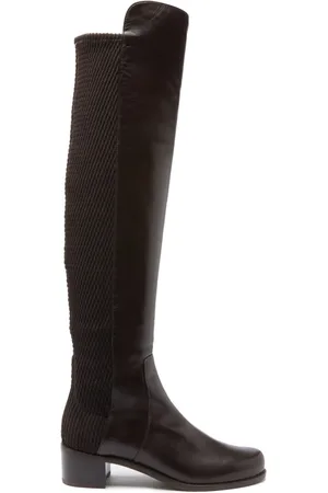 Stuart Weitzman Sko, Dame, Brun, 35 EU, Læder, Reserve Over-Knee Støvler