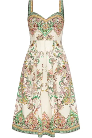 Etro Kjole, Dame, , M, Bomuld, Printet Bomulds Midikjole